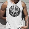 The Guardian Spirit Wolf & Dog Lover Aquarelle Tank Top Gifts for Him