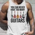 Never Too Many Guitars Guitar Tank Top Geschenke für Ihn