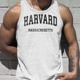 Harvard Massachusetts Maintage Athletic Sports Gray Tank Top Geschenke für Ihn