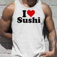 Japanese Food I Love Heart Sushi Tank Top Geschenke für Ihn