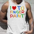 I Love To Finger Paint I Heart To Finger Paint I'm Paint Camiseta sin mangas Regalos para él