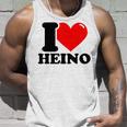 I Love Heino Gray Tank Top Geschenke für Ihn