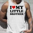 I Love My Little Brother Tank Top Geschenke für Ihn