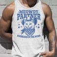 Meowdy Partner Cowboy Catintage Cat Tank Top Geschenke für Ihn