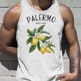 Palermo Limón Arte Sicilia Italiana Fruta Amante Italia Sicilia Camiseta sin mangas Regalos para él