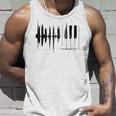 Piano Piano Keys Wings Gray Tank Top Geschenke für Ihn