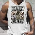 Raccoon Summer Tank Top - Retro Unhinged & Playful Vibes for All Gifts for Him