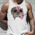 Sad Hamster Meme Drink Bottle Gray Tank Top Geschenke für Ihn