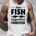 Two Fish Together Forever Angler Tank Top Geschenke für Ihn