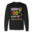 100 Days Of Kindergarten Happy 100Th Day Of School Teachers Long Sleeve T-Shirt Gifts ideas