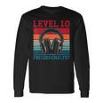 10Th Birthday Boysideo Gamer Level 10 Unlocked Boys Langarmshirts Geschenkideen