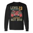 13Th Birthdayideo Gamer Level 13 Unlockedintage Langarmshirts Geschenkideen