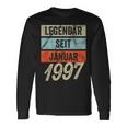 25Th Birthday Man 25 Years Legendary Since January 1997 Langarmshirts Geschenkideen