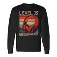 35Th Birthday Boysideo Gamer Level 35 Unlocked Langarmshirts Geschenkideen