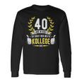 40 Jahre Dienst College Service Anniversary Company Anniversary Decorative Langarmshirts Geschenkideen