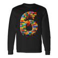 6 Year Old Blocks Building Master Builder 6Th Birthday Boy Long Sleeve T-Shirt Gifts ideas