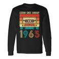 60 Years Old Legend Since January 1965 60Th Birthday Langarmshirts Geschenkideen