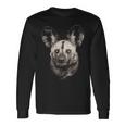 African Wild Dog Portrait Wildlife Safari Theme Long Sleeve T-Shirt Gifts ideas