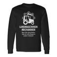 Agricultural Machinery Mechanic Tractor Farmer Langarmshirts Geschenkideen