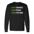 Agriculture No Farmers No Food No Future Langarmshirts Geschenkideen