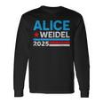 Alice Weidel Fan Item German Chancellor 2025 Alice Weidel Blue Langarmshirts Geschenkideen