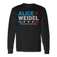 Alice Weidel Fan Item Germany Chancellor 2025 Langarmshirts Geschenkideen