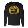 American Elk Hunter Dad Vintage Retro Bow Hunting Long Sleeve T-Shirt Gifts ideas