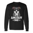 American Staffordshire Terrier Amstaff Papa Dog Langarmshirts Geschenkideen