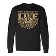 Answer To Life Universe And Everything 42 Is Sense Of Life Langarmshirts Geschenkideen