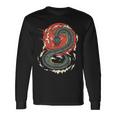 Art Japonais Kanji Dragon Japonais Sun Streetwearintage Rétro T-shirt à manches longues Idées cadeaux