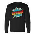 Arthur Name Comic Book Superheroes For Boys Langarmshirts Geschenkideen