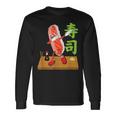 Bailando Sushi Lindo Divertido Dibujos Animados Sushi Camiseta de manga larga Ideas de regalos