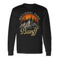 Banff Parque Nacional Canadiense Retro Souvenir Banff Camiseta de manga larga Ideas de regalos
