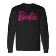 Barbie Official Barbie Logo Ladies Multi Colour Langarmshirts Geschenkideen