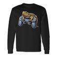 Bearded Dragons Playingideo Game Reptile Pagona Gamers Langarmshirts Geschenkideen