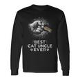 Best Cat Uncle Ever Uncle & Kitten Paw Fist Bump Cool Art Long Sleeve T-Shirt Gifts ideas
