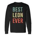 Best Leon Ever First Name Langarmshirts Geschenkideen