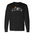 Bicycle Heartbeat Cyclist Road Bike Langarmshirts Geschenkideen