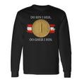 Do Bin I Her Austria Schilling Austrian Flag Langarmshirts Geschenkideen