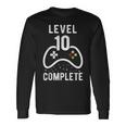 Birthday Boy 10 Years Gamer Level 10 Complete Langarmshirts Geschenkideen