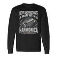 Blues Harp Harmonica Langarmshirts Geschenkideen