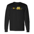 Campingan Boxenwagen Heartbeat Ecg Camper Langarmshirts Geschenkideen