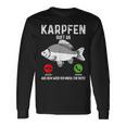 Carp Fishing I Saying Angler Dad Carp Fishing Langarmshirts Geschenkideen