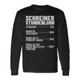 Carpentermeister Wood Mechanic Carpenters Hourly Wage Langarmshirts Geschenkideen