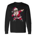 Christmas Boys Children Dabbing Santa Langarmshirts Geschenkideen