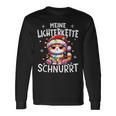 Christmas Cat My Fairy Lights Purrs Fun Langarmshirts Geschenkideen