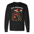 Christmas Outfit Cat With Christmas Lights Christmas Langarmshirts Geschenkideen