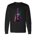 Colorful Guitarist Guitar Music Lover Long Sleeve T-Shirt Gifts ideas