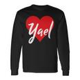 Con El Nombre I Love Yael I Heart Named Camiseta de manga larga Ideas de regalos