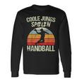 Cool Boys Playing Handball Handballer Boys Children's Langarmshirts Geschenkideen